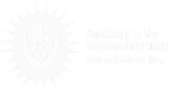 ANMA white Logo- Auxiliary to the National Medical Association, Inc.